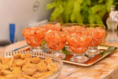 Mesa de recepção preparada para o Dream Day